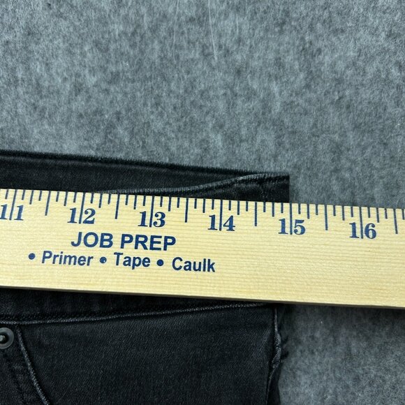 Spanx Pull On Skinny Jeans Women's Size Large Vintage Black Distressed Denim - Picture 9 of 13